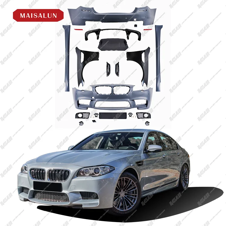 F10 Car Bumper Body kit Upgrade to M5 Style Bodykit For BMW 5 Series  F10 Body Kit With Foglight