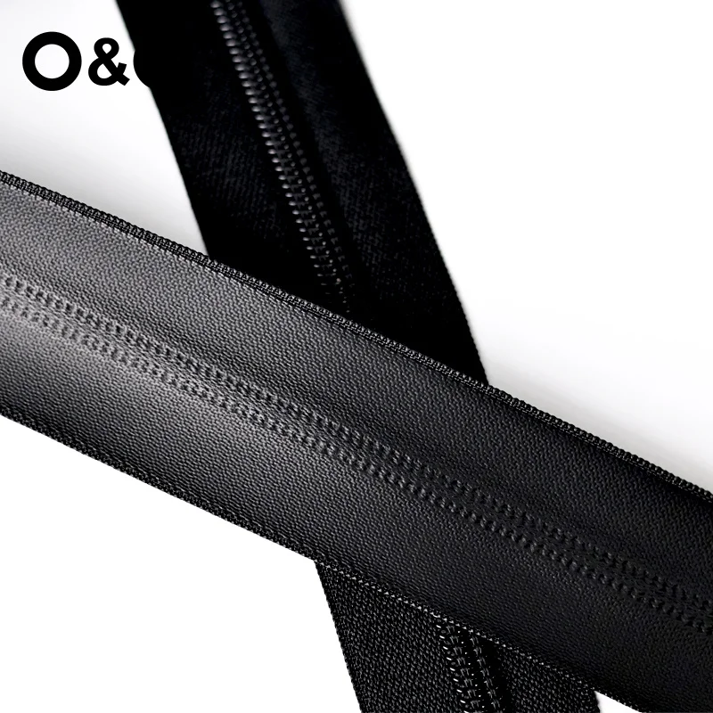 O&O - invisible reverse open-end zipper for wholesale waterproof Zipper cheap price Nylon Zipper Roll for rain clothing