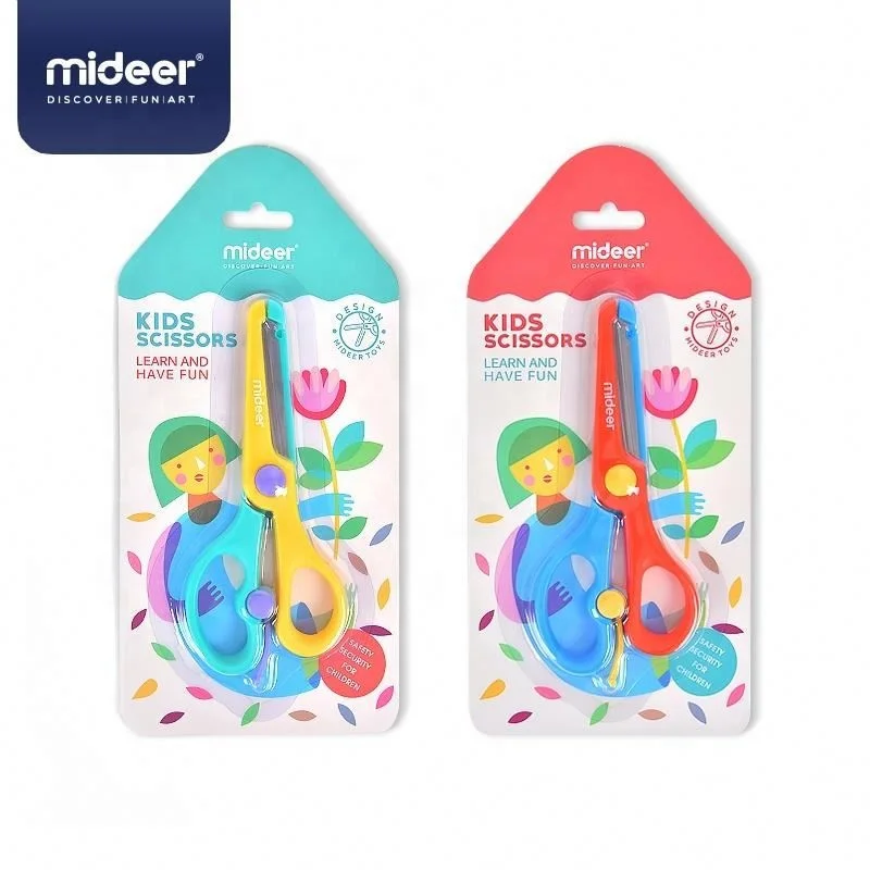 MIDEER детские безопасные ножницы с тупой головкой для дошкольников ручной работы DIY школьные канцелярские принадлежности Искусство и ремесла детей MD4085 4086