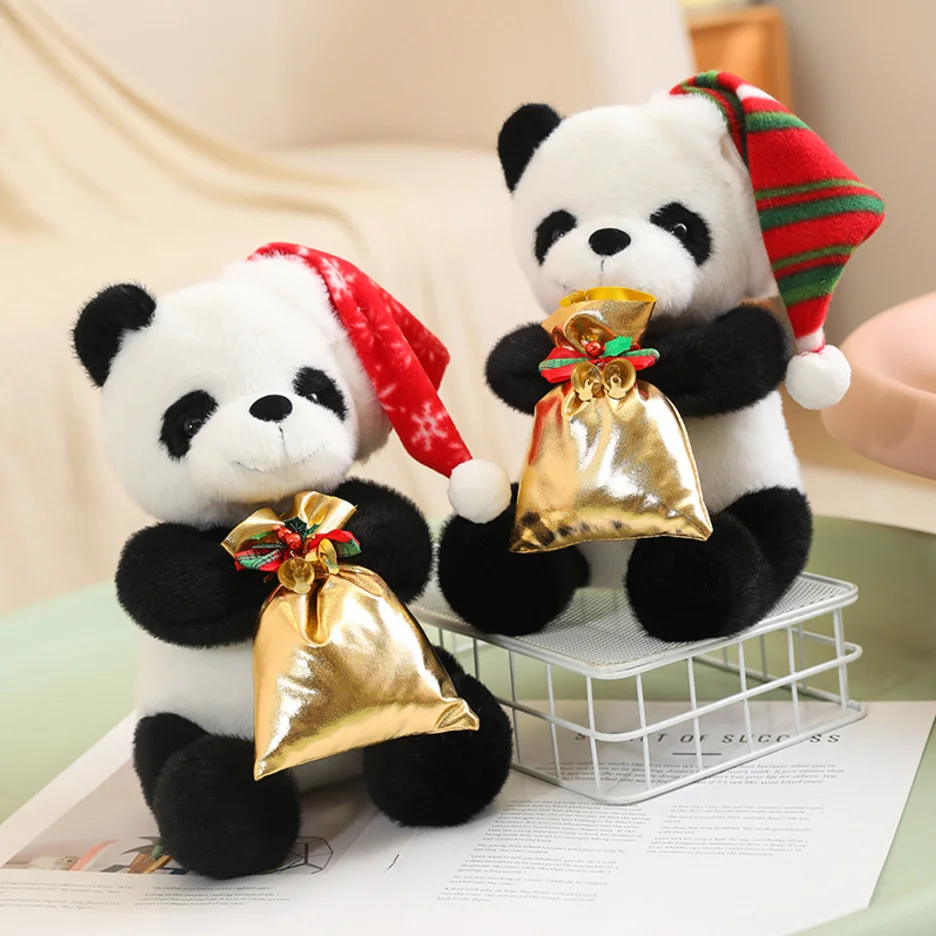 Cute Scarf Teddy Bear Doll Christmas Bear Plush Toy Doll Accessory for Christmas Christmas holiday event decoration gift