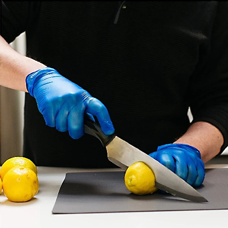 Wholesale Food Grade Safe Vinyl Gloves AQL1.5 Kitchen Clear Medical Grade Powder Free Vinyl Gloves Transparent Disposable Gloves