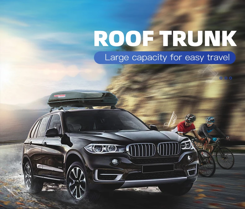 Material 550L Roof Cargo Box Universal Roof Luggage Rack Box Wholesale High Quality Not Easy to Damage Abs White 1 Set 3016 T/T