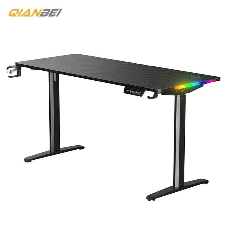 Ergonomic Electric Stand Up Desk Workstation, Height Adjustable Frame Home Office Computer Standing Table