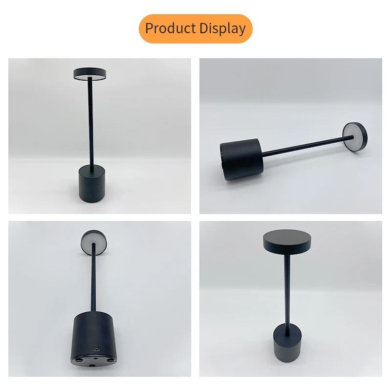 Touch Switch USB Charging LED Table Lamp Rechargeable Bedside Night Lights for Restaurant Hotel Use