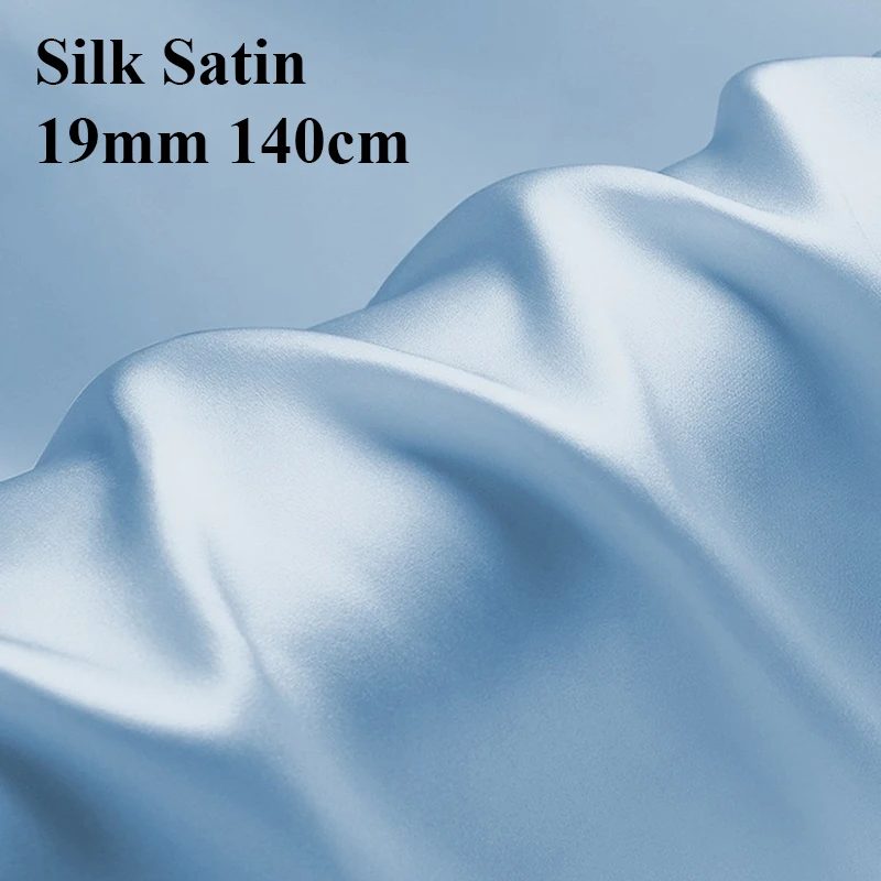 Высококачественная атласная шелковая ткань 19 мм 6A сорт 100% для Абайи