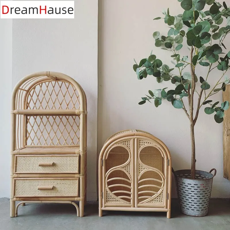 Детский ротанговый стеллаж для хранения dreamhaus, шкафы, книжный шкаф