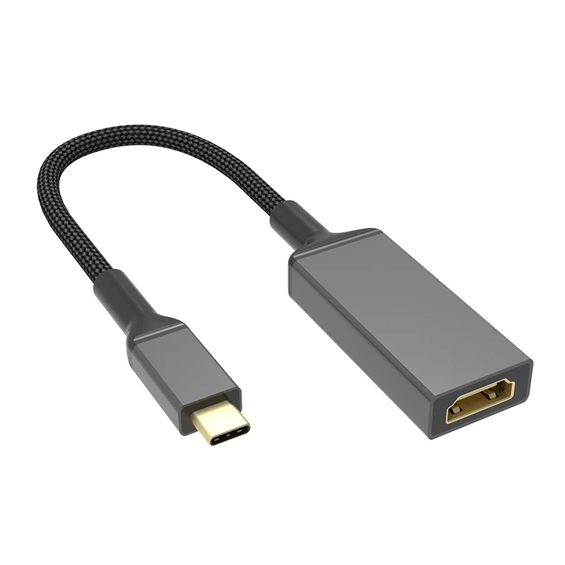 JCE type c to hdmi 1080p hd tv cable adapter gold plated 3D 48Gbps hdmi type c cable