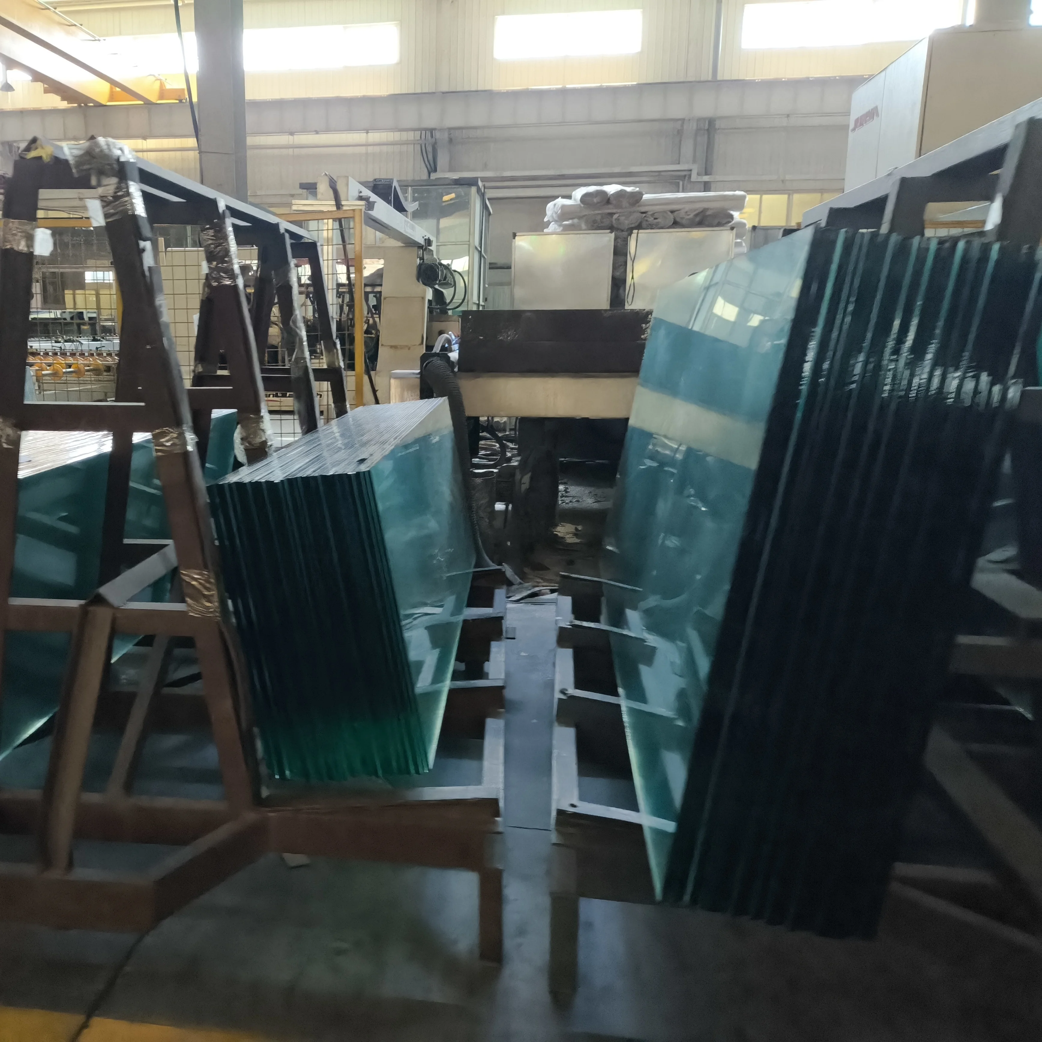 6mm 10mm 12mm hardened transparent low-e tempered laminated double glass build window railing bathroom padel court temper glass