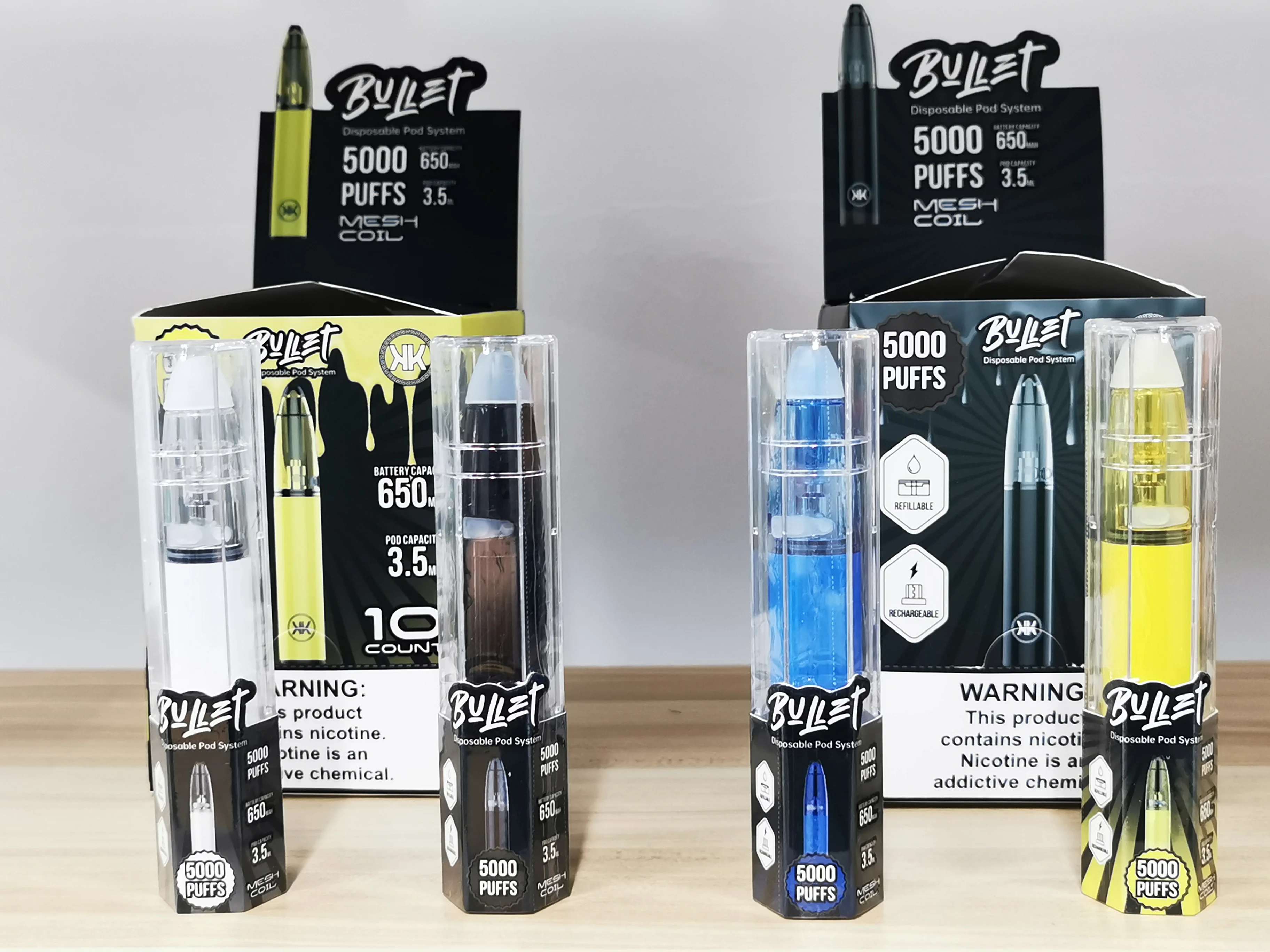 
Pod System Bullet shape e-cig Costomization HOT colorefic rechargeable battery capacity Style 