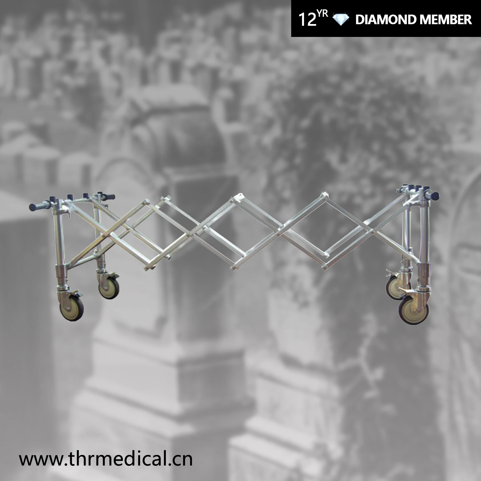 THR-CTF04  Aluminium Funeral Coffin Trolley