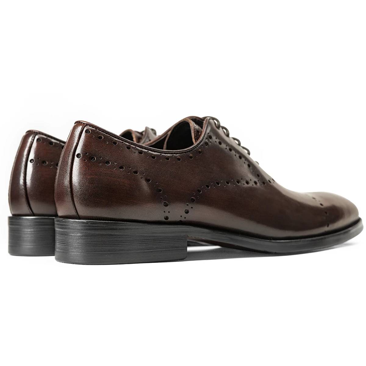 Genuine Leather Formal Oxford Shoes Handmade Lace Up Business Wedding Breathable Dress Shoes For Men Italian Style