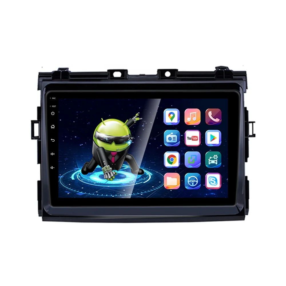 HD multimedia 9 inch Car video android navigation 1+16GB WIFI Car DVD player for Toyota Previa 2006-12