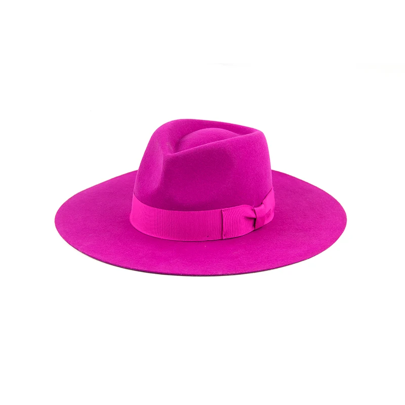 Faschia New Desgin 100% Australian Wool Wide brim Fedora Hat Custom Fedora Hats