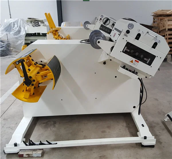 Straightening feeder automatic steel plate sheet decoiler metal material straightening and leveling machine