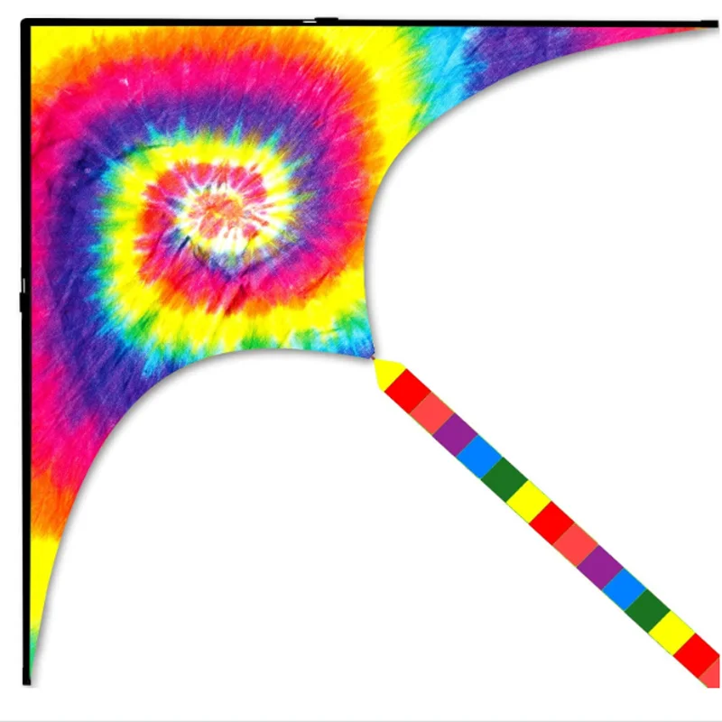 2023 new big tie dye rainbow delta kite