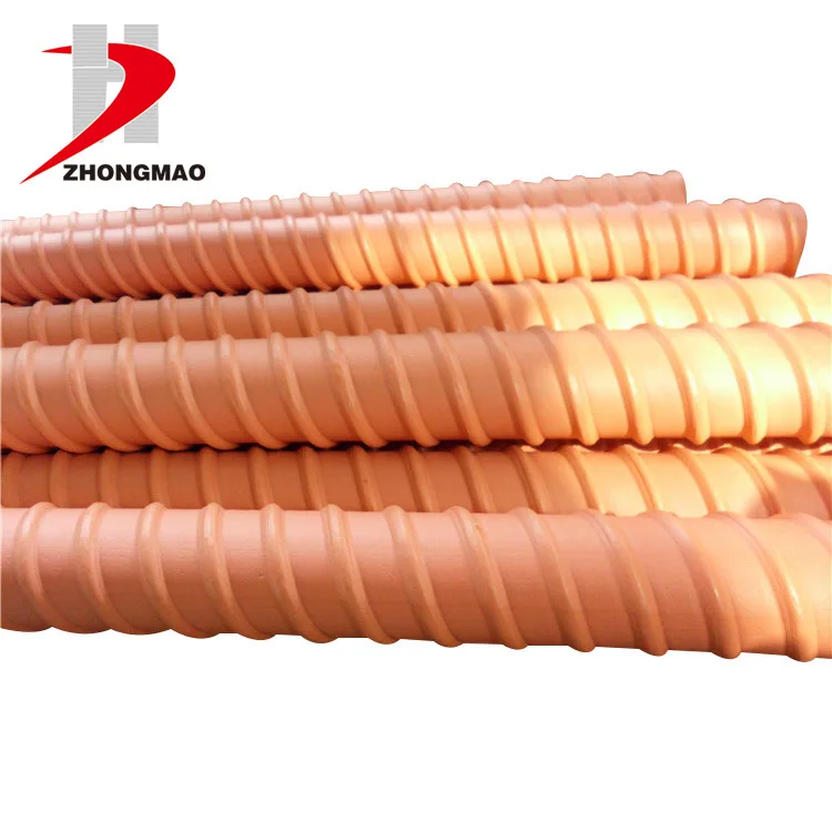 Гофрированный HDPE воздуховод пластиковый строительный материал для строительства
