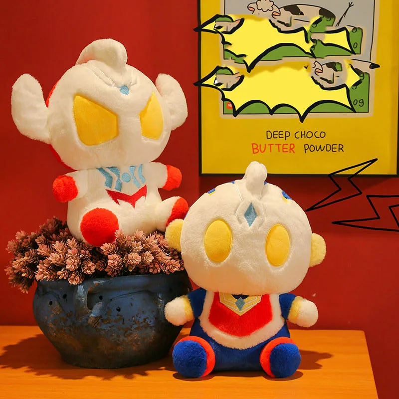 Ultramanes Plush Toys Doll Ultraman Plushies Dolls Stupid Cute Concave And Convex Man Bedhead Hugging And Sleeping Dolls For Kid