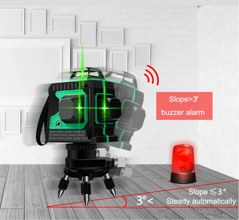  Professional New Arrive 3D 12 lines nivel laser level line with function Angle