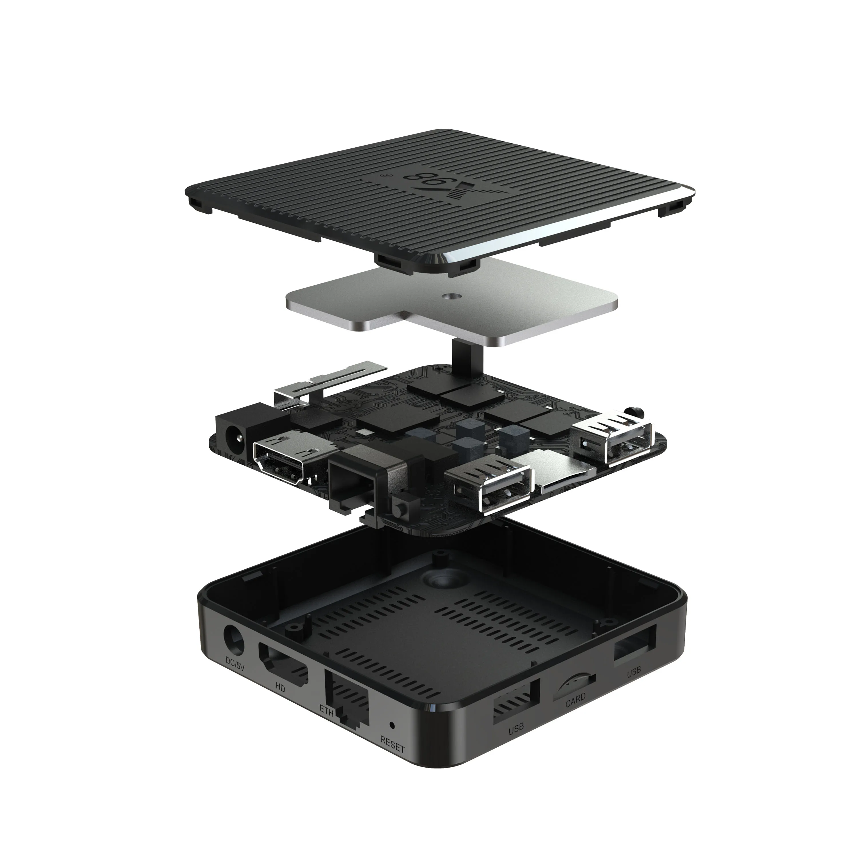 New Arrival Android TV Box X98Q Amlogic S905W2 2GB RAM 16GB ROM 100M LAN Dual Wifi Android 11 4K HDR10+ with Inside Antennas