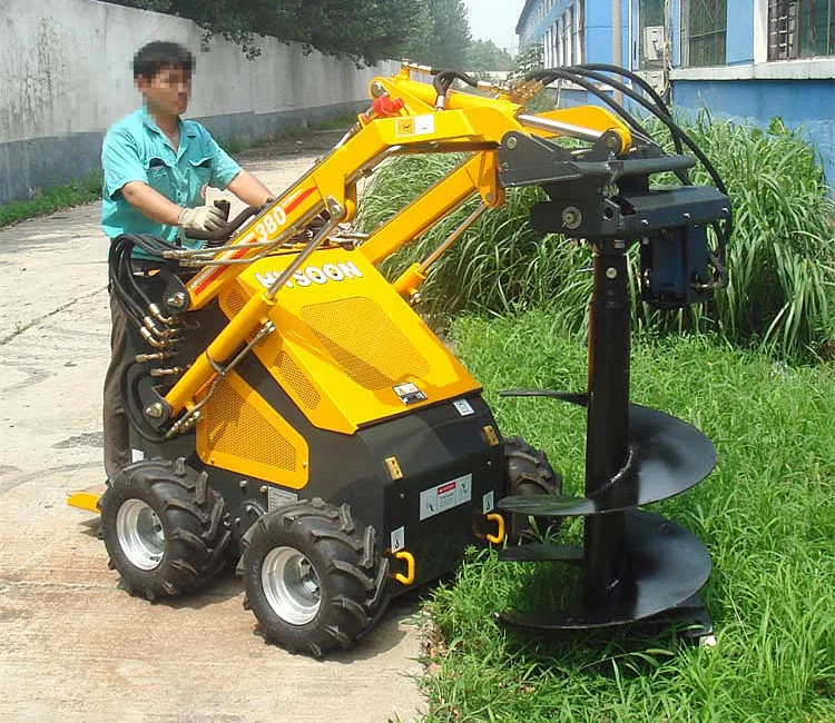 Hot sale ce approved skid steer loader attachments auger lever