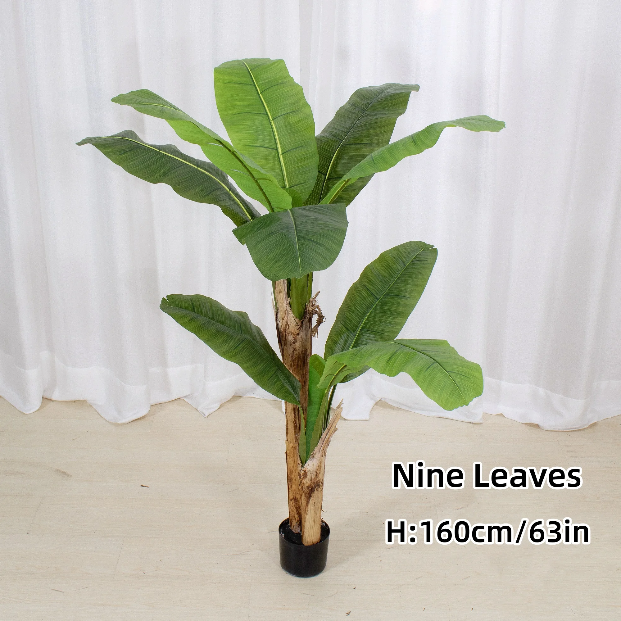 Artificial banana tree Artificial Travellers Palm Tree Large Leaves For Home Hotel Decoration Indoor Plants