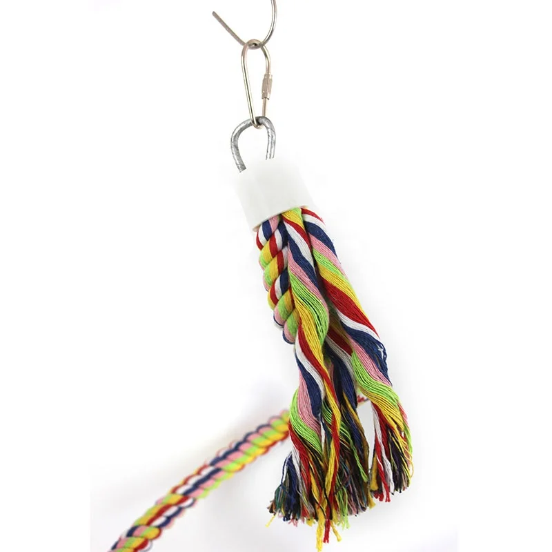 Parrot Cotton Rope Climbing Rope Bite Toy Cotton Rope Toy Rotary Ladder Bird Toy Bird Supplies