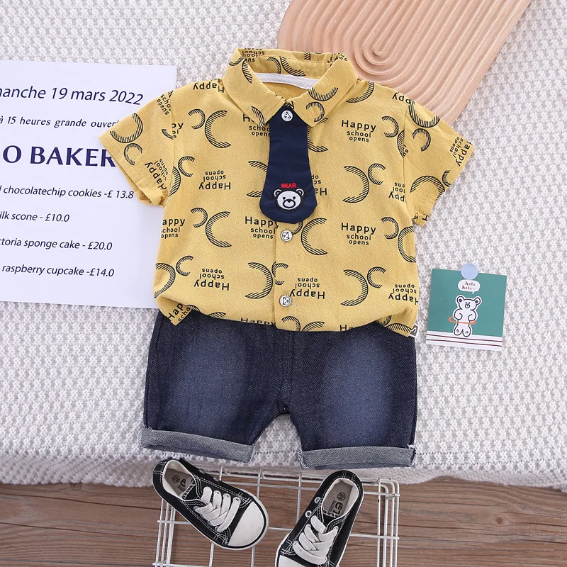 2023 Fashion 2-5 Years Casual Autumn Number Pattern Long Sleeve Baby Clothing Set Dress Newborn 0-3 Months Boys