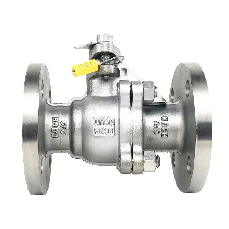 PN16 DN40 CF8 stainless steel flanged ball valve