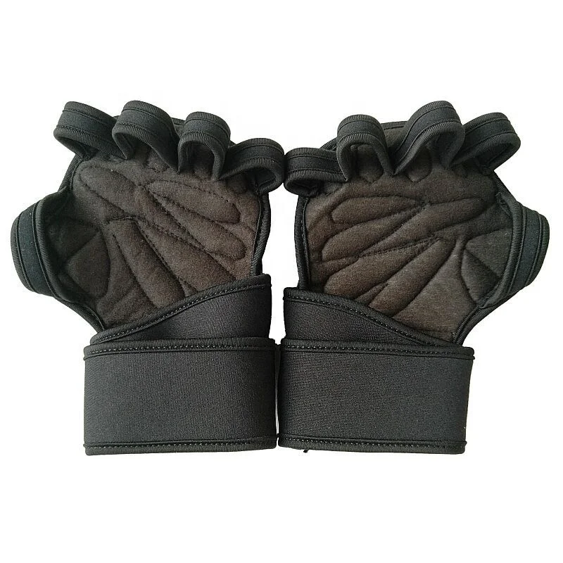 2021 Gangsheng Amazon Hot Sales Men Women Wrist Straps Support Gym Guantes de levantamiento de pesas Weight Lifting Gloves