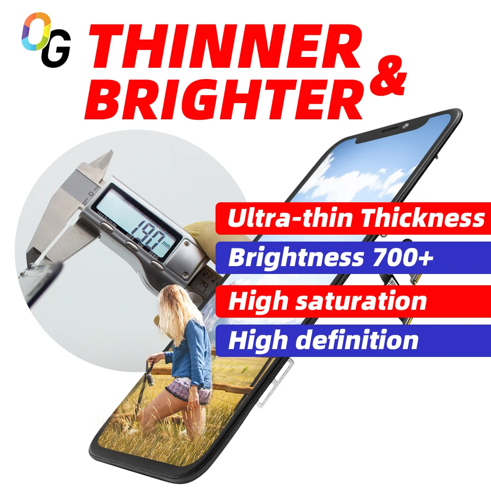  OG сотовый телефон часть сенсорный экран для iphone X XS XR 11 Max ЖК-экран Мобильный Замена