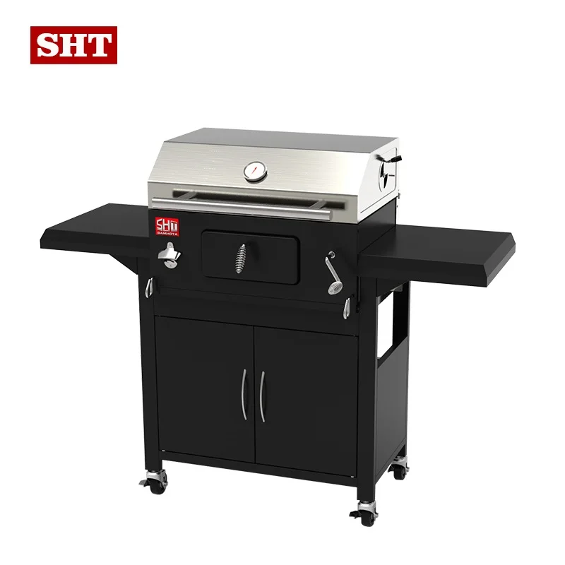 Barbeque Grill Portable Smokeless Stainless Steel Charcoal Grill Chicken Machine Smoker Outdoor-Kitchen Bbq Grills