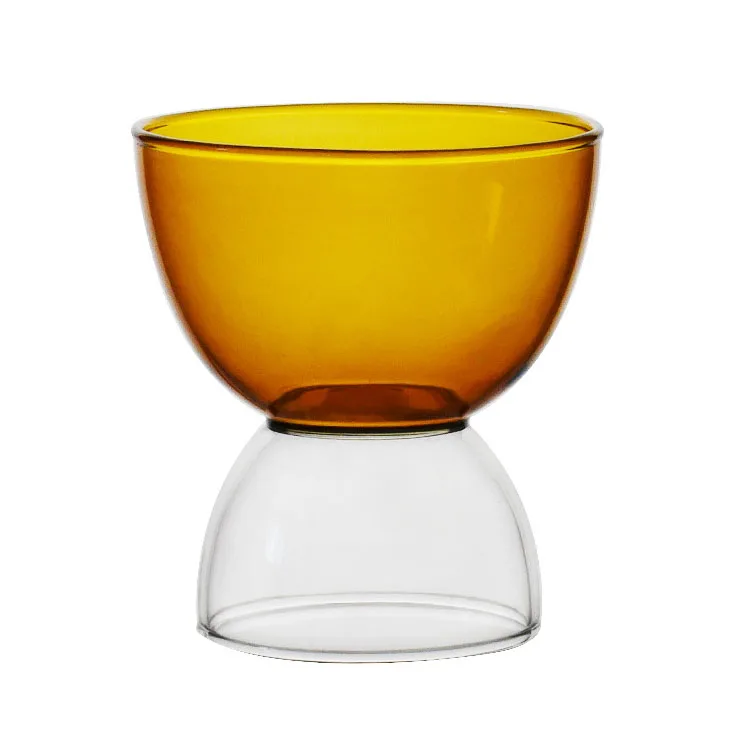 Factory Wholesale Color Glass High Quality Water Cup Transparent glassware