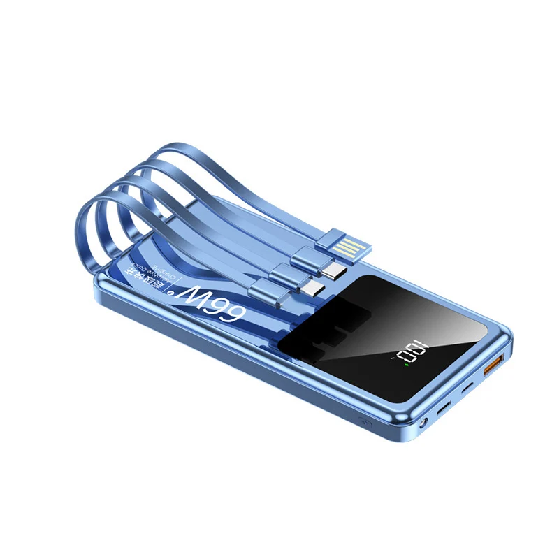 Multifunction Promotion Gift Fast Charge 66W Mobile Power Bank Large Capacity 20000 MA Small Portable Charging Powerbanks