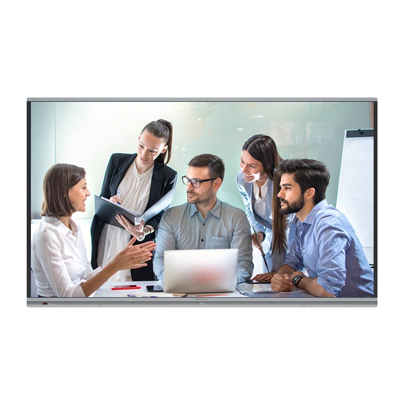 H6B 75' 4K Interactive Whiteboard On Line Video Conference Board LED Smart Board For Business