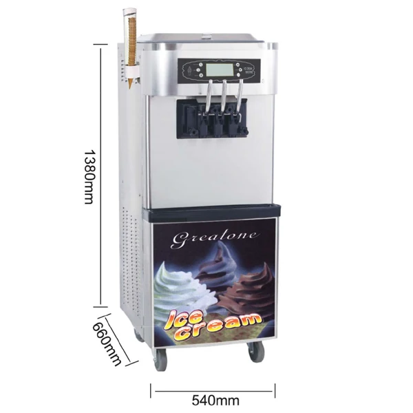 F8118 Commercial Maker For Serve Making Sale Mini Small Price Home Industrial 3 Flavor Soft Ice Cream Machine