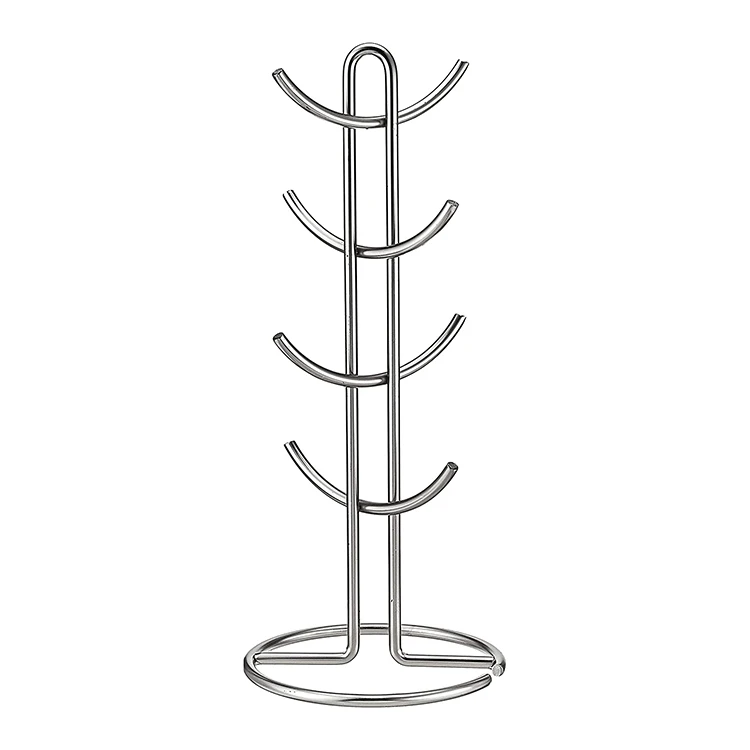 Mug Holder, Countertop Mug Tree, 8 Hooks Coffee Mugs & Tea Cup Storage Rack Coffee Counter Bar Accessory