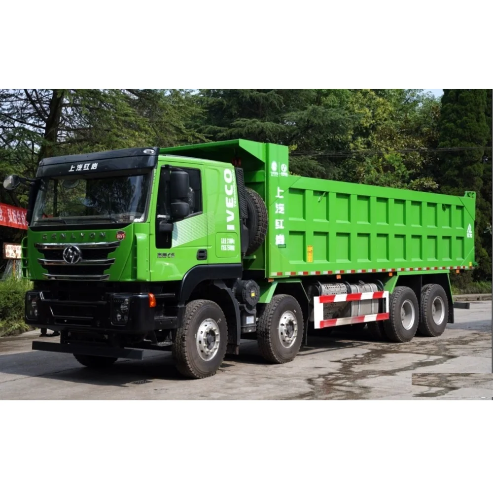 Hongyan Genlyon IVECO 8X4 Euro5 Dump Trucks 12 Wheel 80 ton Factory Direct high high quality  heavy duty  mining Tipper Dump Tru