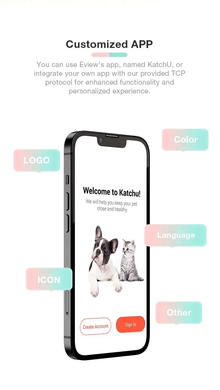 Tracking Pets Daily Activities EVIEW New Generation 4G NB Kitty Puppy GPS Tracker Collar