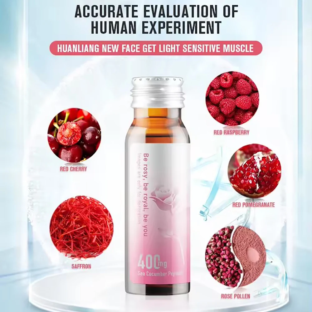 OEM/ODM Natural Skin whitening rejuvenating sea cucumber peptide collagen drink Vegan collage tripeptide oral liquid