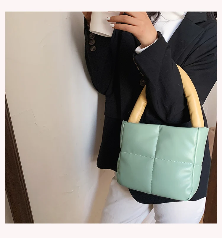 
2021 ins hot sale pu leather handbags for women casual ladies fashion tote bag 