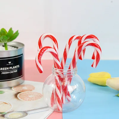 wholesale custom halal rainbow hard merry christmas candy cane