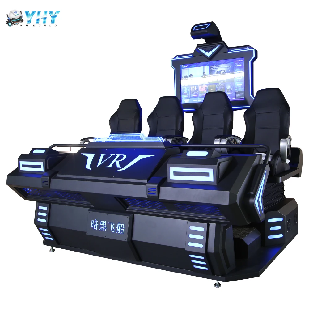 YHY Over 200  pcs Movies Virtual Reality 4 Seats Vr Cinema Equipment 9D Vr Simulator Game