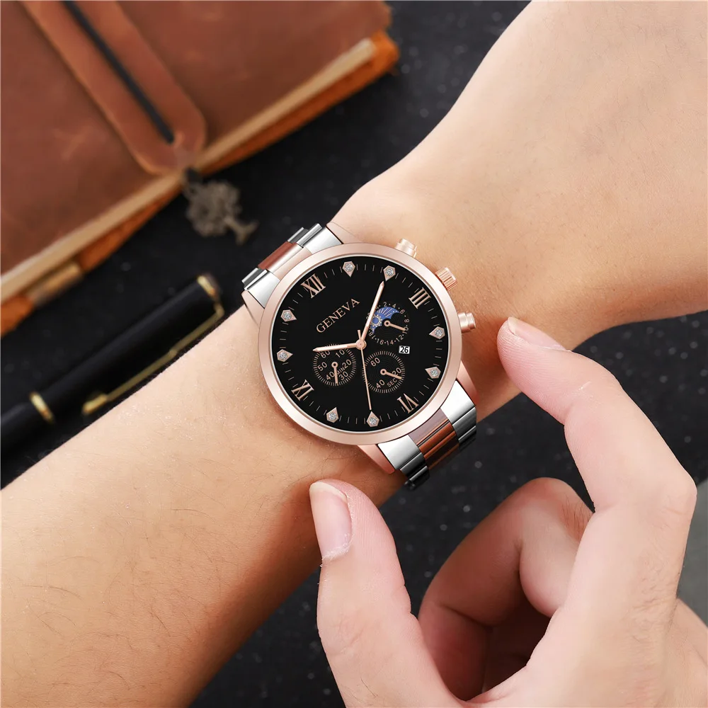 Hot Sale Custom Slim Watches Men Round Pointer Date Quartz Watch