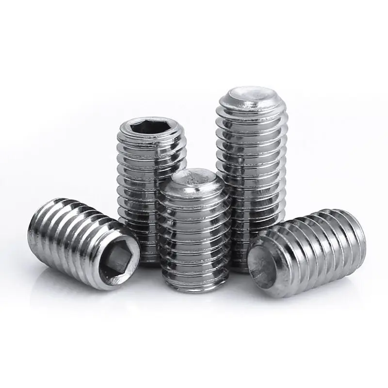 M7 M8 Grub Tungsten Steel Set Screw 8mm Hollow Hex Slotted Cup Point M3 ANSI/DIN/ISO Standard Plain Finish Bolts