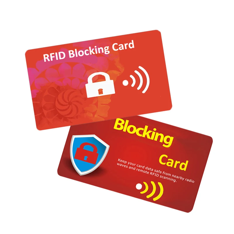 Custom Artwork Printing CR80 Size Security Protection Shield Card Rfid Blocking Card