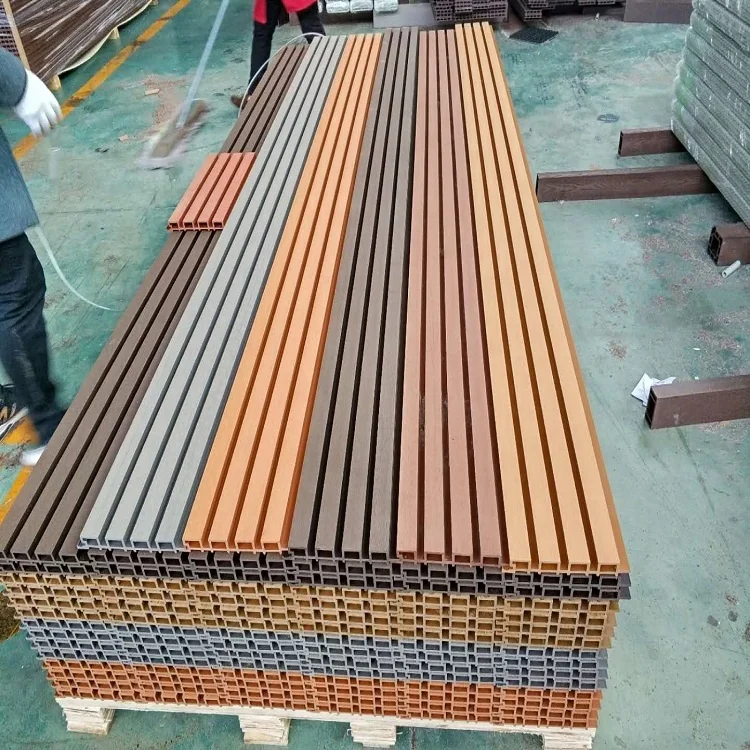 China top supplier hot-selling wpc wall panel K218-28A wood facade using outdoor   decoration good quality cheap price