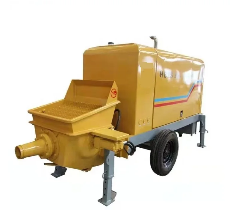 Factory Price 60 M3/H Portable Diesel Concrete Mobile Pump Trailer Mounted Pumpcrete/ China Stationary Concrete Pump