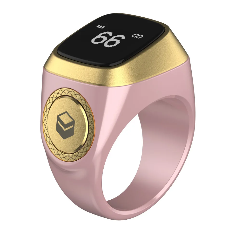 Iqibla Smart Tasbih Ring Bluetooth Remote Zikr Tracker for Muslims Sleep Assistant Prayer Counter Waterproof Android Compatible