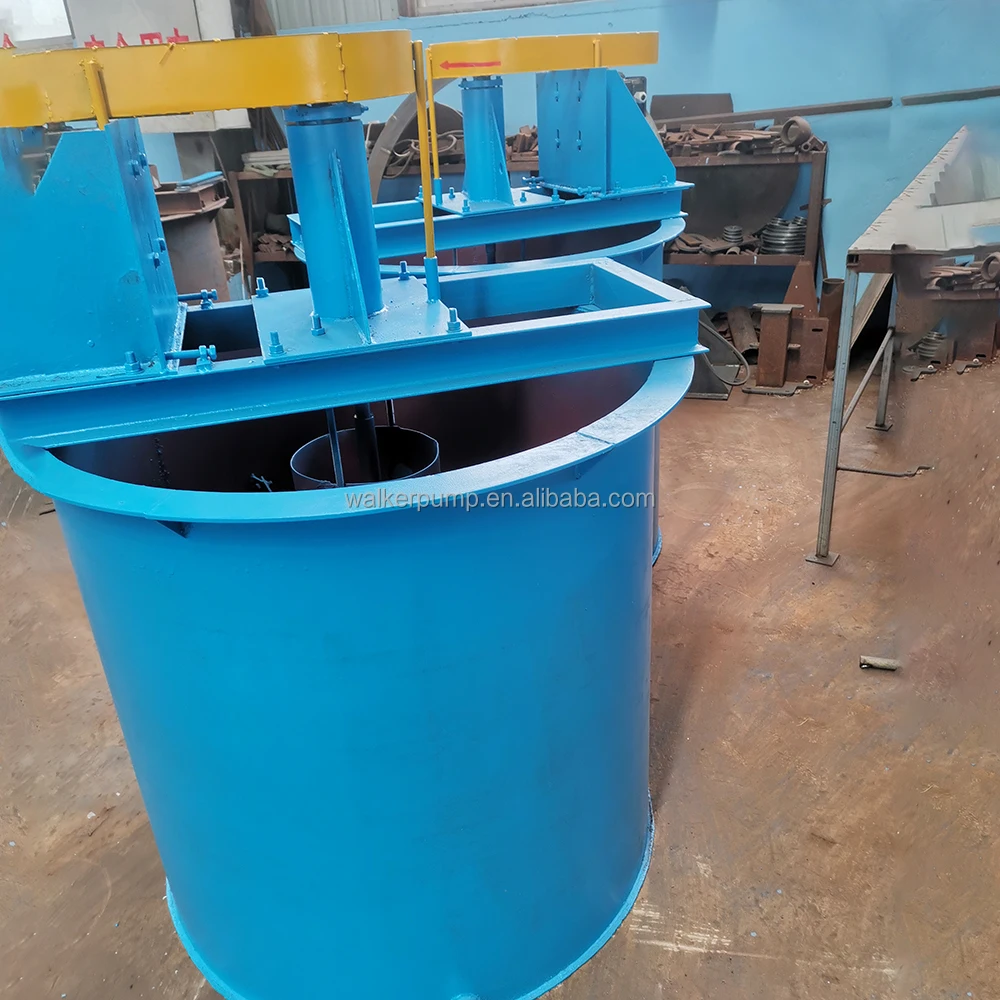 horizontal slurry mixing tank set up before the flotation machines