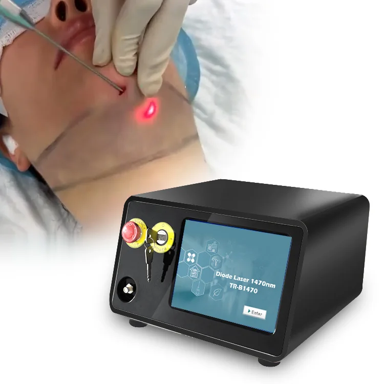 2023 Top Selling professional optical fiber face lifting facial lipolysis 1470nm endo laser machine